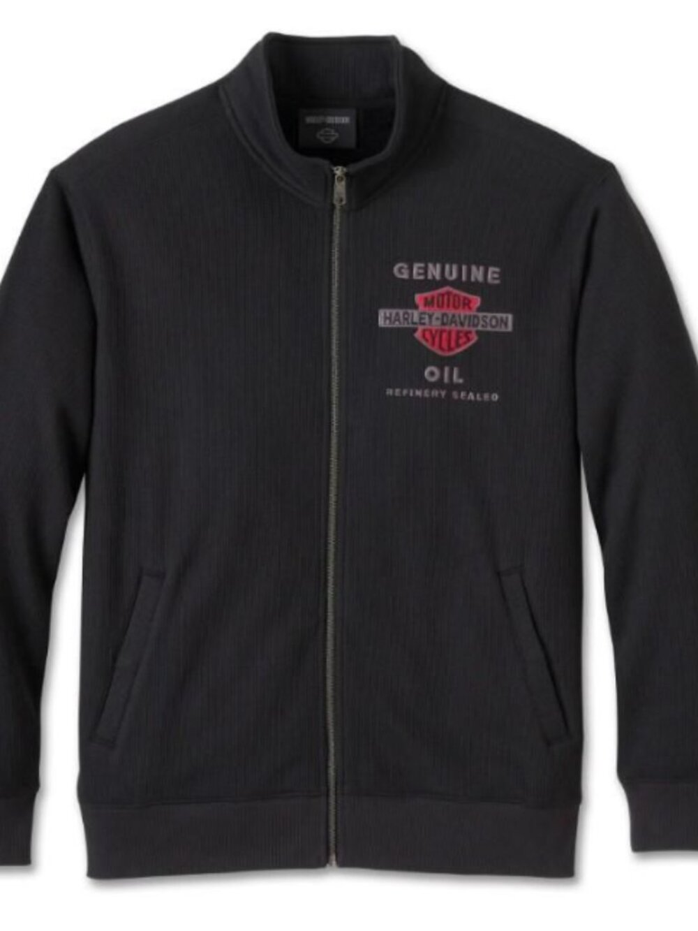 Harley-Davidson Mens Genuine Bar Shield Track Jacket - Harley Black